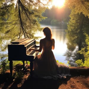 Mindful Melodies: Piano Meditation Symphony - Piano and Thunderstorm