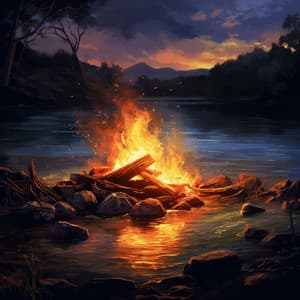Serenidad Al Costado Del Fuego: Relajarse Entre Las Llamas - Etiqueta de la naturaleza