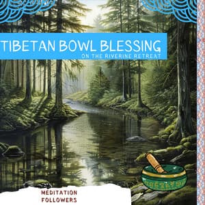 Tibetan Bowl Blessing on the Riverine Retreat - Meditation Followers