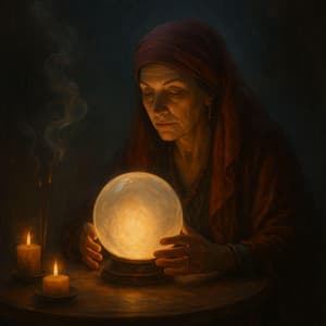 Fortune Teller Session Conducted Between Incense and Silence - Solfeggio Frequency Sacred