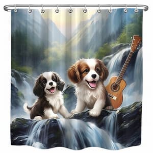 Canine Serenity by the Waterfalls: Musical Tails - Cottage in the Woods