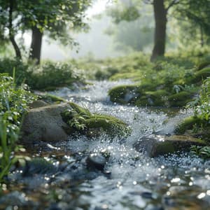 Flowing Meditation: Serene Water for Chill Focus - Restful Music Concort