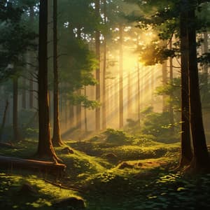 Sunrise Over the Canopy: Morning Forest Whispers - Nature Touch