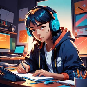 Nocturnal Study Vibes: Chill Lo-Fi for Deep Focus - Lofi Hip-Hop Beats