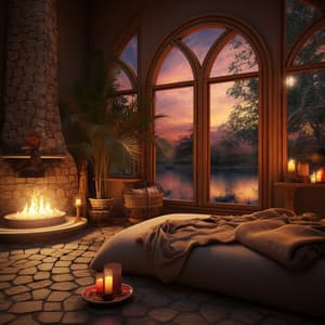 Fire Spa Melodies: Symphony of Flames - Night Sounds Association