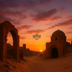 Pathways Through Sunken Ruins - Egyptian Meditation Temple