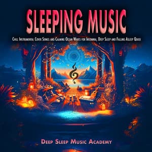 Sleeping Music: Chill Instrumental Cover Songs and Calming Ocean Waves for Insomnia, Deep Sleep and Falling Asleep Quick - Deep Sleep Music Academy