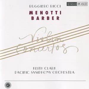 Menotti & Barber: Violin Concertos - Ruggiero Ricci