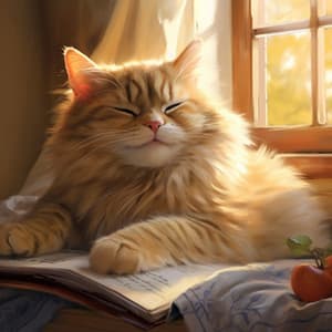 Cat's Waterfall Music Calm: Purrfect Plunge Melodies - Thermal Femme