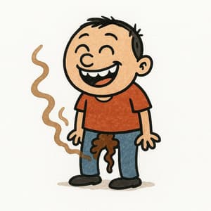 Ik hou van poepen in mijn broek! - De Tekentovenaar