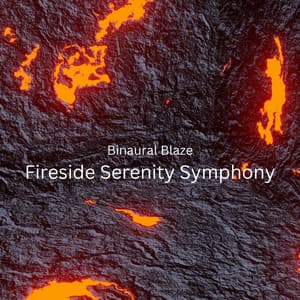Binaural Blaze: Fireside Serenity Symphony - Binaural Beats Solitude