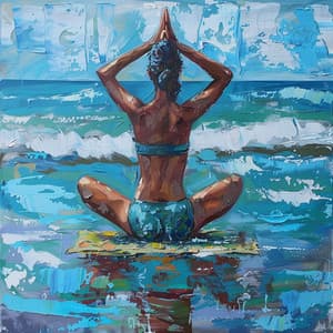 Relajantes Vibraciones Del Océano Para El Equilibrio Del Yoga - Yoga Meditación