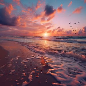 Eco Tranquilo Del Océano: Sonidos Pacíficos Del Agua - Grabaciones de ritmos binaurales