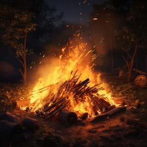Fire's Soothing Embrace: Spa Relaxation Melodies - Backgound Music Experience