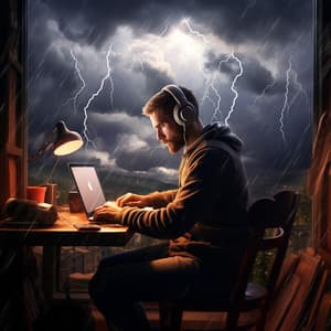 Binaural Thunder at Work: Productive Storm Rhythms - Lazers binaurales