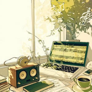 La Biblioteca Flotante: Estudio de Saxofón en la Noche - Concentration