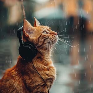 Binaural Rain Tunes: Cats' Serenity - Cat Music Therapy