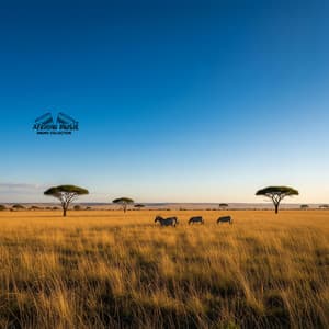 Horizon of Maasai Blue - African Music Drums Collection