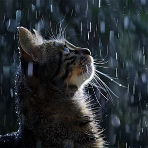 Ronroneos En La Lluvia: Sonidos Binaurales De Naturaleza Para Gatos - 92 96 Hz - Música calmante para gatos