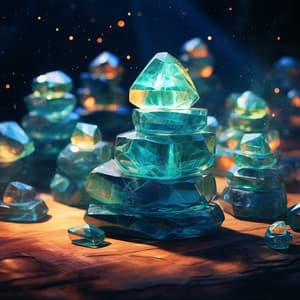 Glowing Embers Harmony: Meditative Musical Radiance - Gentle Outdoors