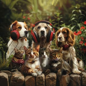 Pets' Soft Rhythms: Chill Music for Serenity - Shower Sounds