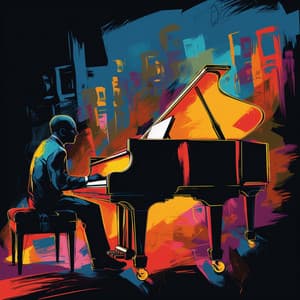 Jazz Piano Music: Vibrant Silhouettes - Soft Jazz Coffee Shop