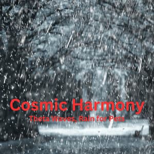 Cosmic Harmony: Theta Waves, Rain for Pets - Rain Drops for Sleep