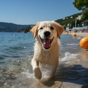 Huellas Y Ritmos De Agua: Melodías Del Viaje Del Perro Por El Río - La naturaleza llama