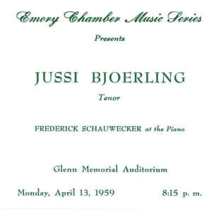 Bjorling, Jussin: The Atlanta Recital - Jussi Björling