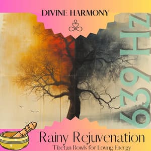 639 Hz Rainy Rejuvenation: Tibetan Bowls for Loving Energy - Divine Harmony