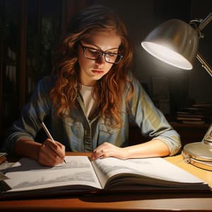 Study Music with Fire Backdrop: Burning Brilliance - Dinner Music Chillout