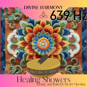 639 Hz Healing Showers: Gongs and Rain for Heart Opening - Divine Harmony