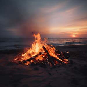 Embers of Serenity: Peaceful Fire Harmonies - Australian Nature