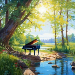 Melodies Along the Brooks: Nature's Piano Sonata - Piano Prayer