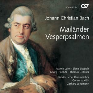 Johann Christian Bach: Mailänder Vesperpsalmen - Johann Christian Bach