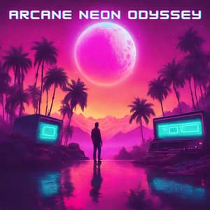 Arcane Neon Odyssey: Analog Echoes in the Synthwave Cosmos - Synthwave Chillout Vibes