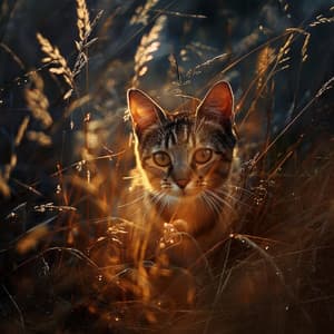 Cats' Fire Serenade: Soothing Music for Feline Friends - Sleepy Cats