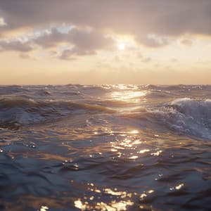 Peaceful Ocean Tunes for Meditation Calm - Tranquil Forest Effect