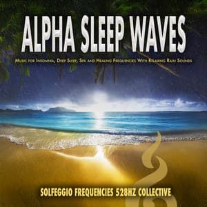 Alpha Sleep Waves: Music for Insomnia, Deep Sleep, Spa and Healing Frequencies With Relaxing Rain Sounds - Solfeggio Frequencies 528Hz Collective