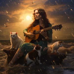 Music in the Rain: Harmonious Tunes for Feline Friends - Mother Nature Soundscapes