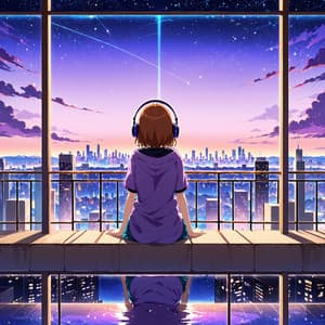 Whispers Beneath Moonlit Lanterns Lofi - Anime Girl Lofi