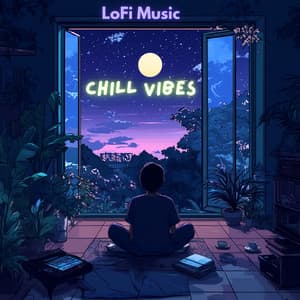 Chill Vibes: LoFi Music - Nighttime Relaxation and Meditation for Deep Calmness - Lo-Fi Serenity