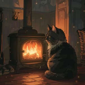 Gatos Junto Al Fuego: Música Para Felinos - Gato Música Relajación
