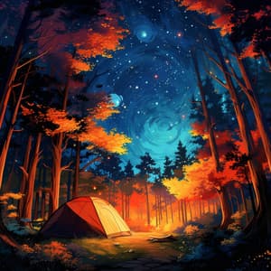 Nighttime Canopy Dreams: Outdoor Sleep Symphony - Night Sounds