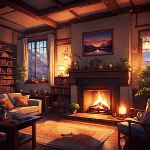 Hearthside Nights: Chillhop for Cozy Evenings - Lofi Hip-Hop Beats