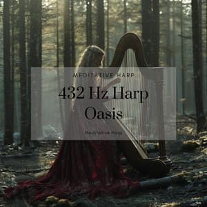 432 Hz Harp Oasis: Meditation Vibes - Meditative Harp