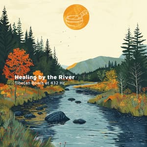 Healing by the River: Tibetan Bowls at 432 Hz - 432 Hz Tones