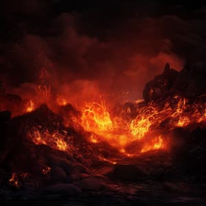 Relaxation Inferno: Calming Fire Music Tranquility - Music for Stress Relief