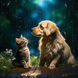 Rain Comfort: Pets Peaceful Harmony - Dinner Music Chill