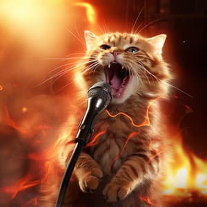 Fire Cats: Feline Flame Melodies - Christian Hymns